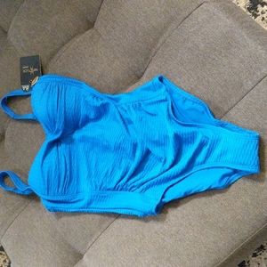 Nip Tuck blue bathing suit
